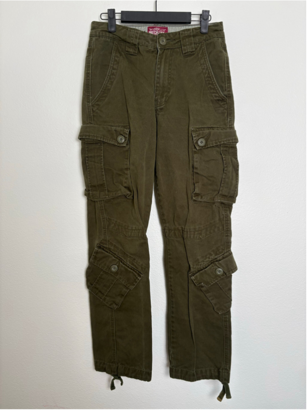 Matchstick Mens Cargo Pants Olive Waist size 27